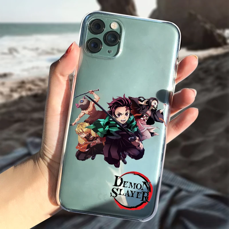 Чехол для iphone 12 11 Pro Max X XR XS 8 7 6 Plus Mini SE2020 Kamado Nezuko Kimetsu no Yaiba Demon Slayer ТПУ мягкий |
