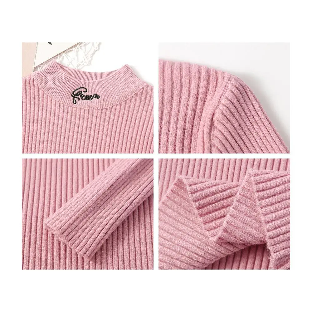 Basic Women Sweater Pullover Autumn Winter Long Sleeve Letter Pullovers Bottoming Tops Female Knitted Jumper Shirt Lady Clothes | Женская