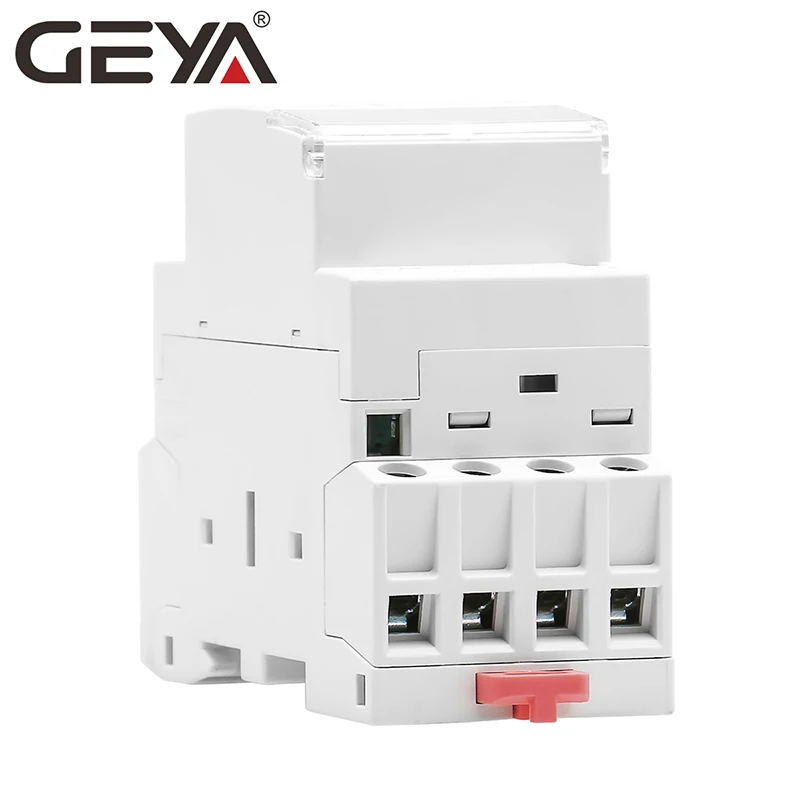GEYA GYHC 4P 25A 4NC 4NO 2NO2NC 3NO1NC Din Rail Тип бытовой модульный контактор переменного тока 50/60Hz