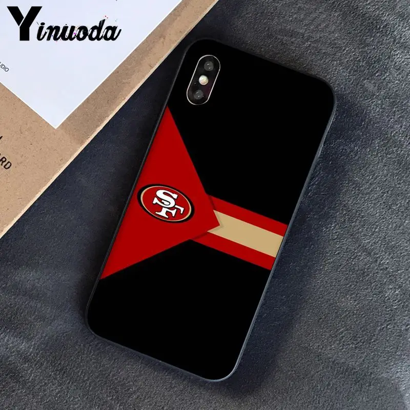 Yinuoda San Francisco 49ers DIY роскошный высококачественный защитный чехол для iPhone 8 7 6 6S Plus 5 5S SE XR X XS MAX Coque 11 11pro max