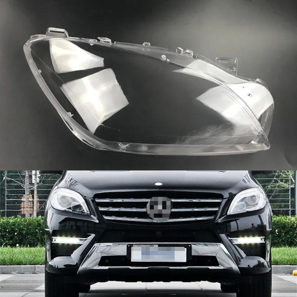 Для Mercedes-Benz W166 ML300 ML350 ML400 ML450 ML500 2012 2013 Автомобильные фары прозрачные линзы Авто оболочка Крышка