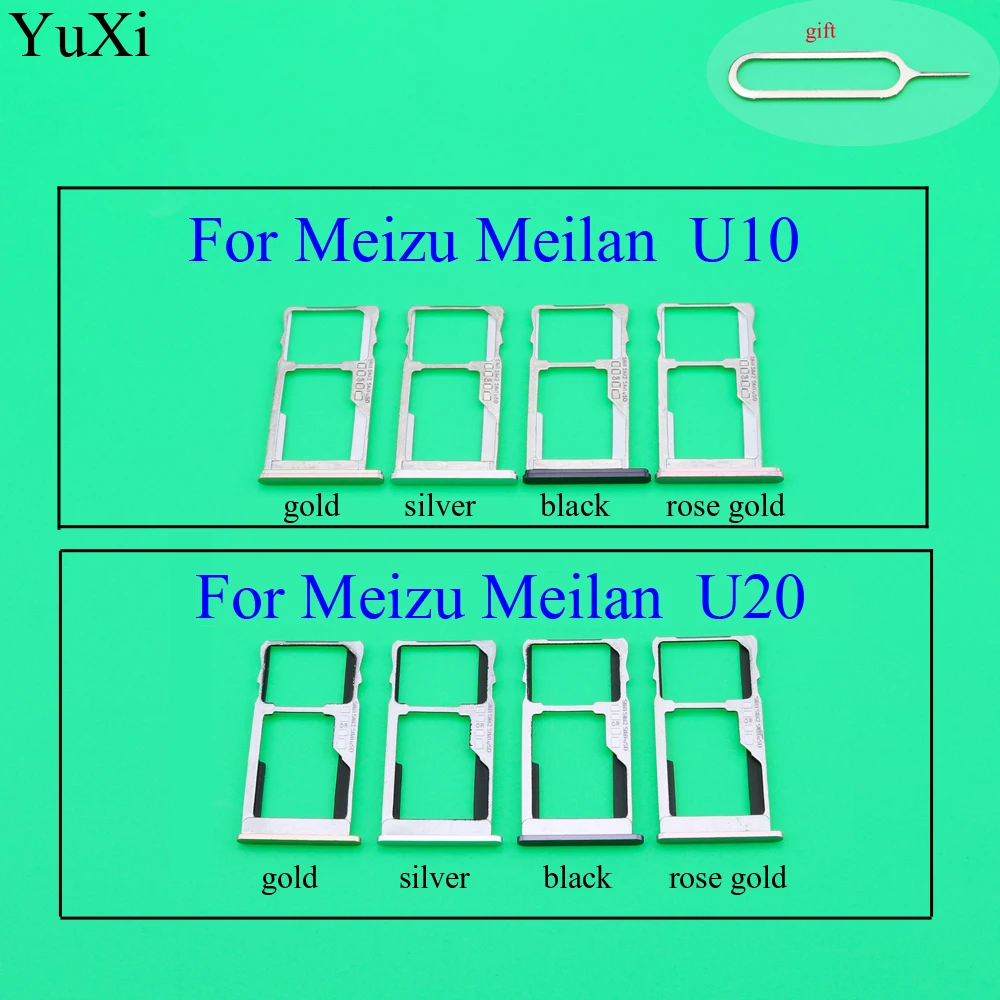 

Новый держатель для SIM-карты YuXi, лоток-адаптер для Meizu Meilan U10 U20, адаптер для Sim-карты, запасные части