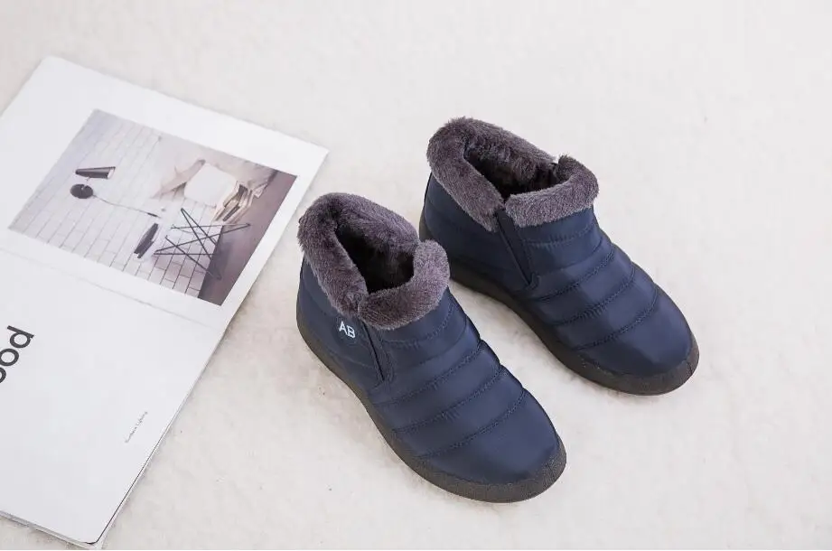 New Women Winter Snow Shoes Snow Boots Warm Plush Antiskid Bottom Thermal Waterproof women Ski Boots Size 35-43 C418