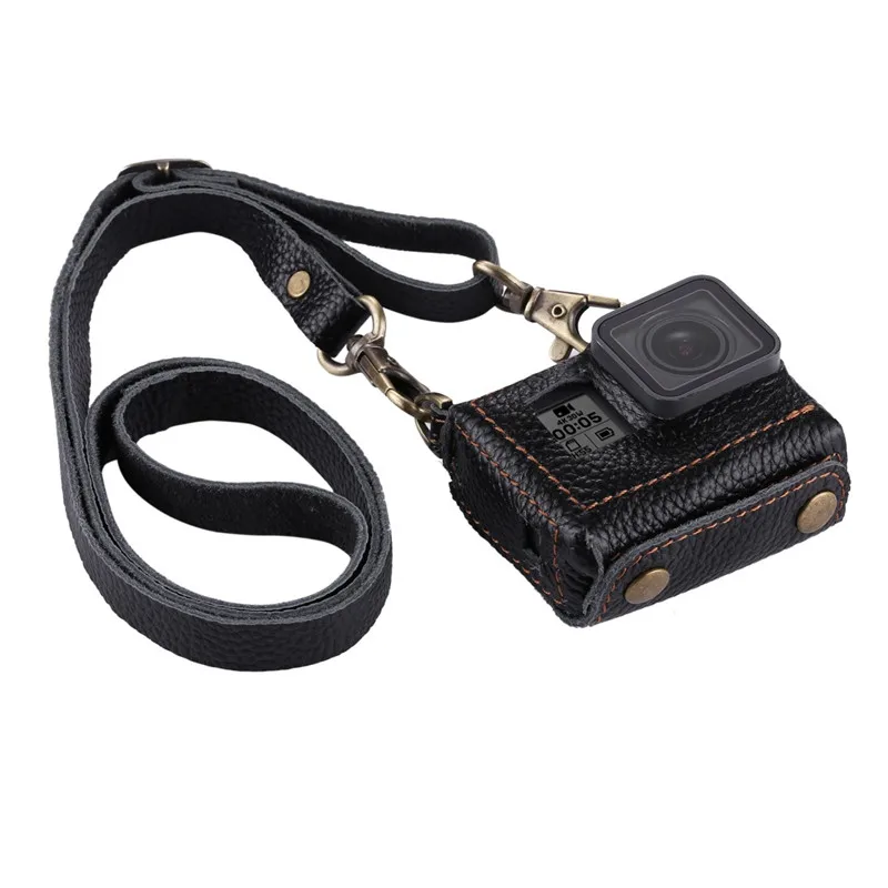 Для GoPro защитный чехол из натуральной кожи с 52 мм УФ объективом для Go Pro Hero 7 6 5