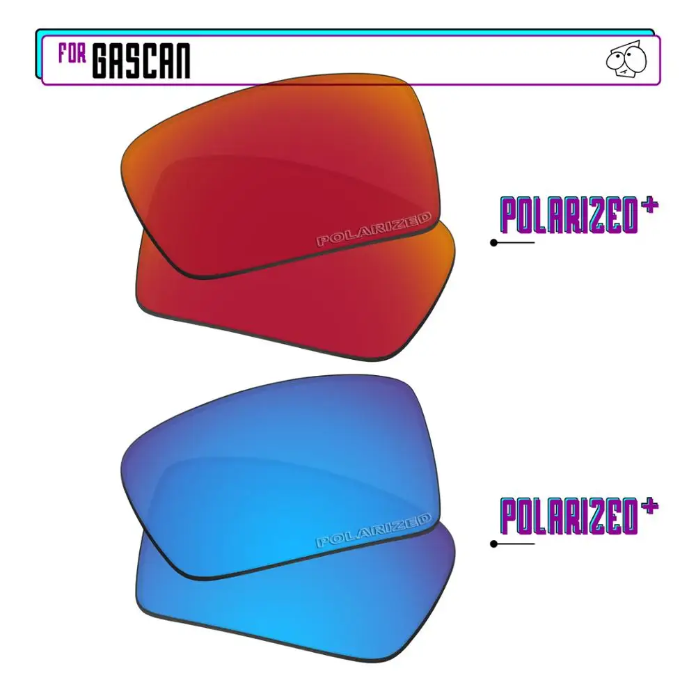 

Ezreзаменить поляризованные Сменные линзы для-солнцезащитные очки Oakley Gascan-BlueP Plus-RedP Plus