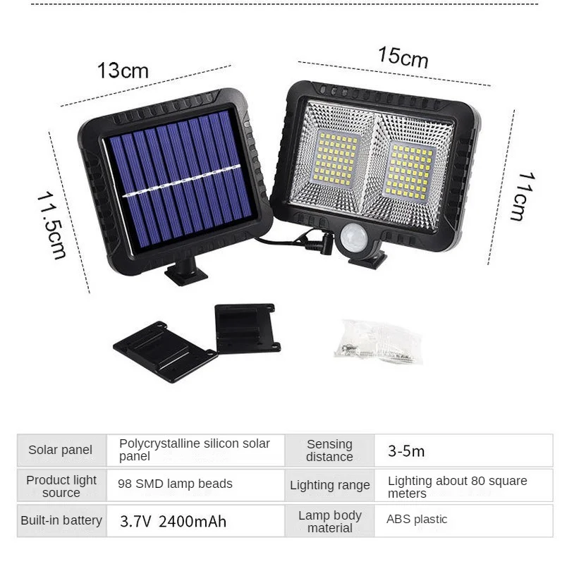 

Solar Outdoor Lights Split Human Body Induction Wall Light Solar Led Light Outdoor Waterproof Outdoor Garden Lighting Solar Lamp