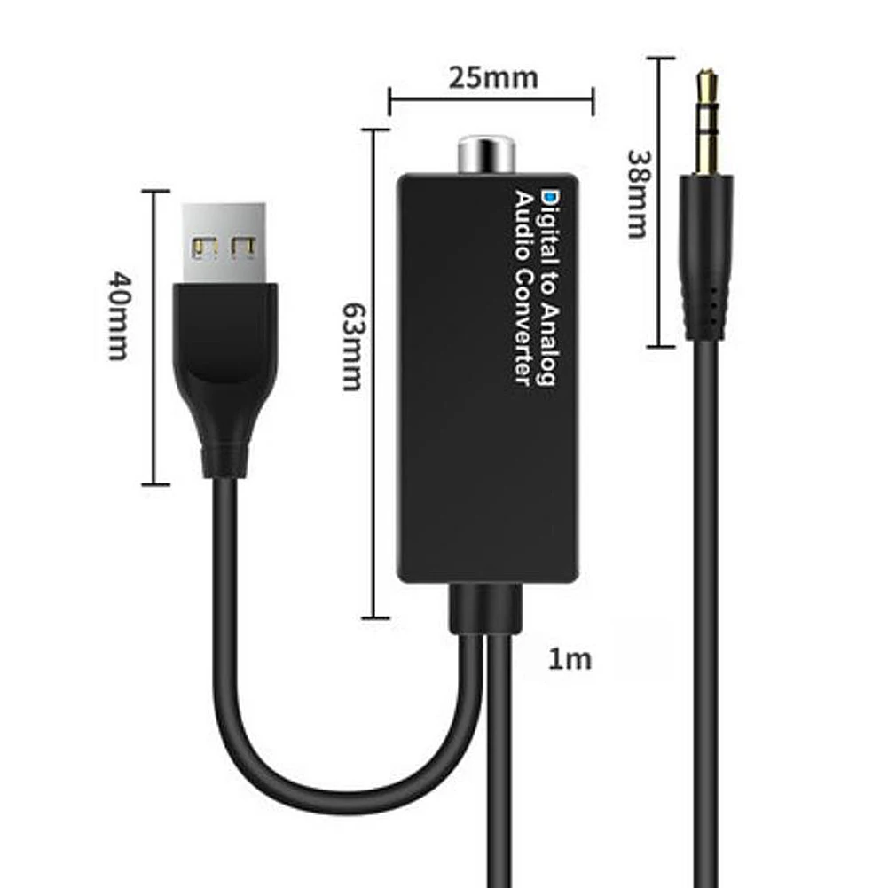 D15 аудио преобразователь цифро-коаксиальный аналоговый USB-декодер адаптер 3 5 мм