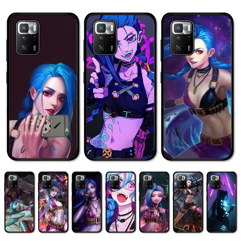 

Arcane Jinx Phone Case For Redmi Note 10 9 8 6 Pro 8T 5A 4X X 5 Plus 7 7A 9A K20 Cover