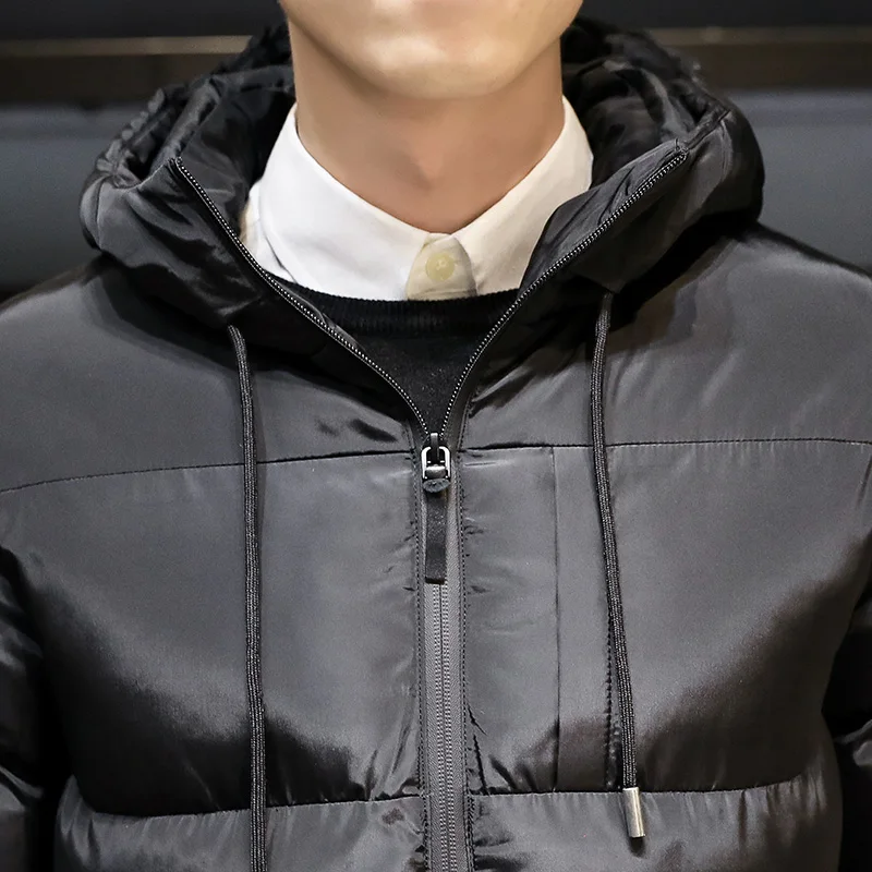 Хлопковая куртка мужская новинка зима 2021 Короткая Толстая стеганая корейская