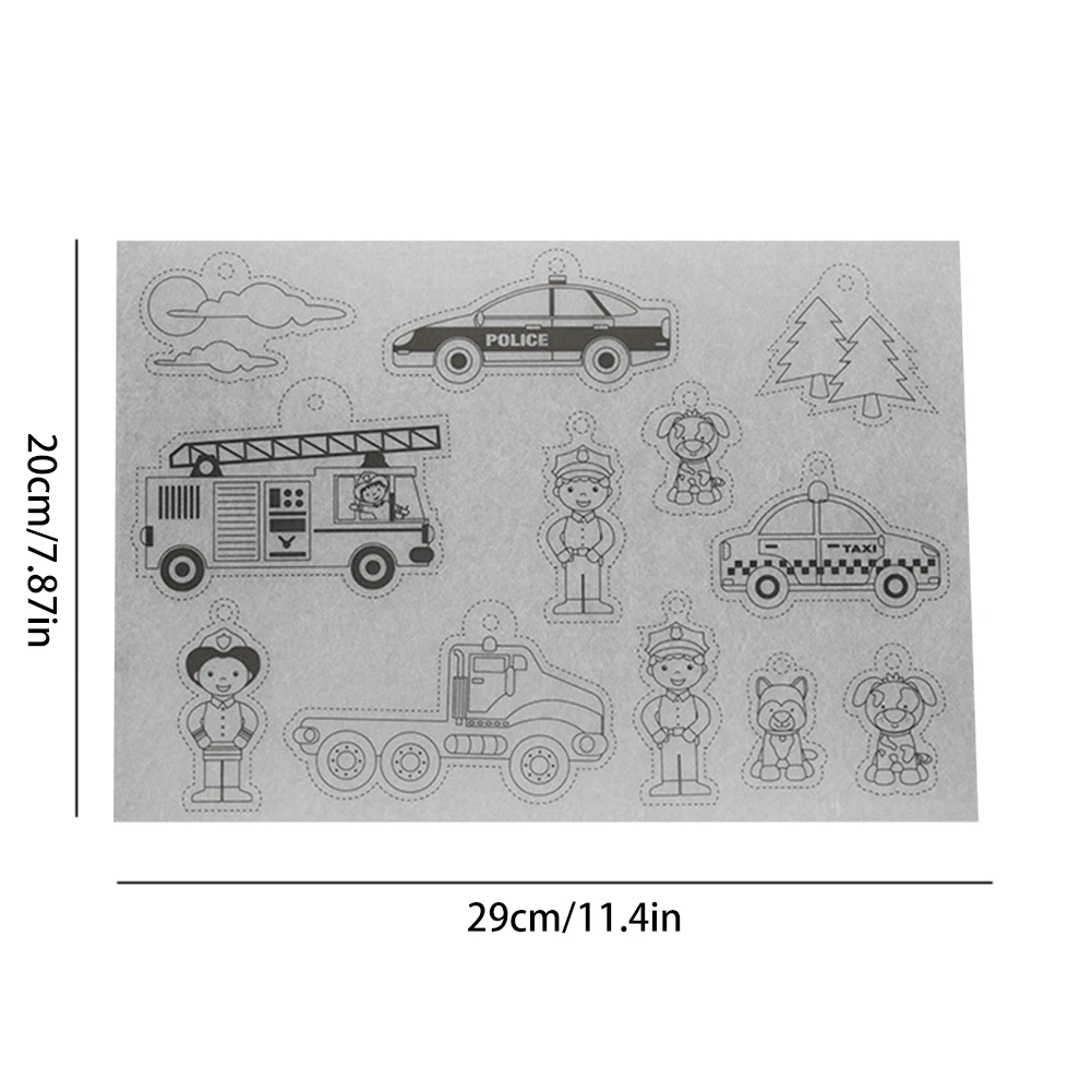 

Heat Shrink Film Shrinky Art Paper Film Sheets With Pattern For Kids Creative Craft Keychains Kids DIY Toys