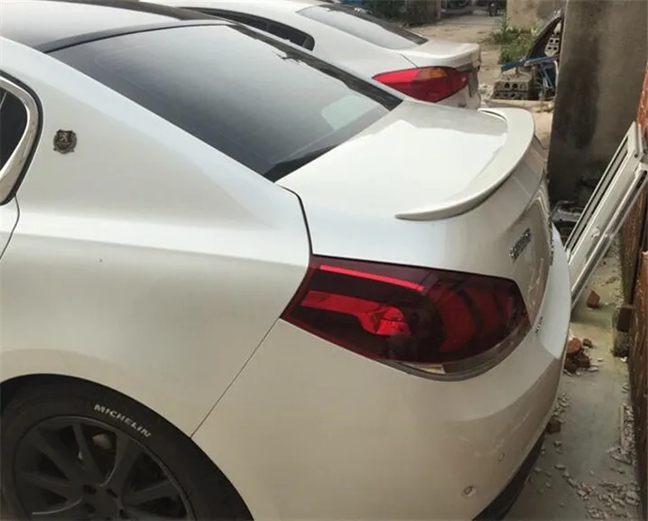 Для Peugeot 508 спойлер высокого качества ABS Материал заднее крыло автомобиля праймер