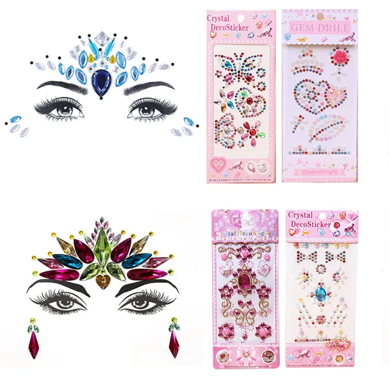 Красочные Стразы Кристальные наклейки для украшения лица мобильного телефона