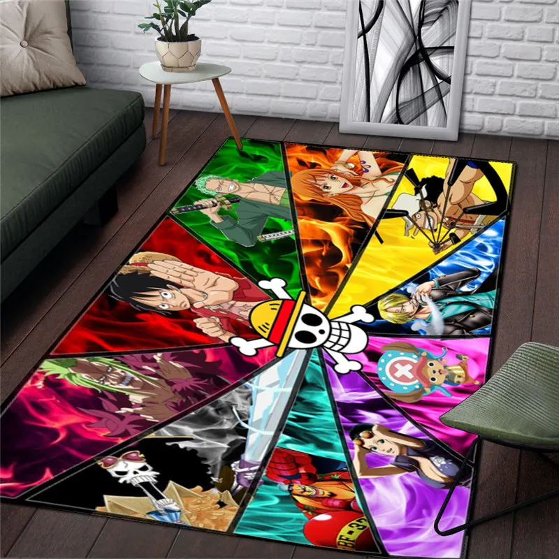 Цельный ковер для спальни дома популярный с изображением аниме чоппера мечты
