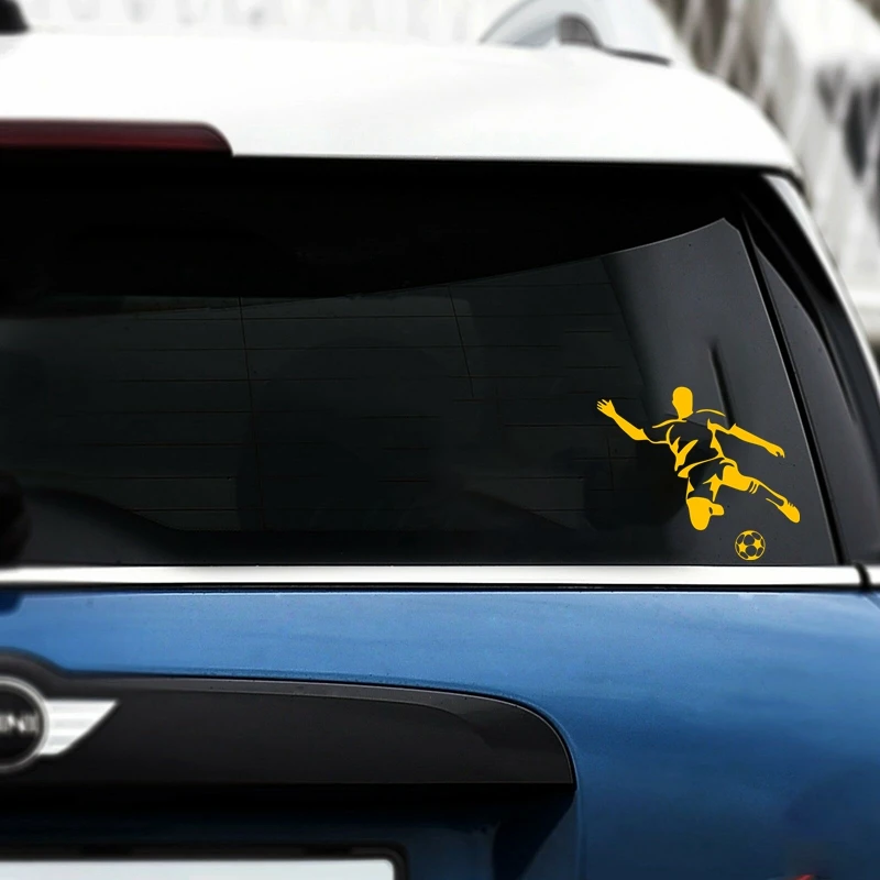 

40348# Die-Cut Vinyl Decal Footballer Car Sticker Waterproof Auto Decors on Car Body Bumper Rear Window