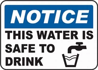 this water is safe to drink tin sign art wall decorationvintage aluminum retro metal sign