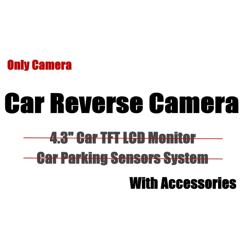Only Camera Задняя камера монитор дисплей для Audi A3(8 V) 2012- Автомобильная цифровая система датчиков парковки/CCD камера заднего вида - Название цвета: Only Camera