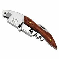 wood handle professional red wine opener multifunction portable screw corkscrew wine bottle opener cook tools 35