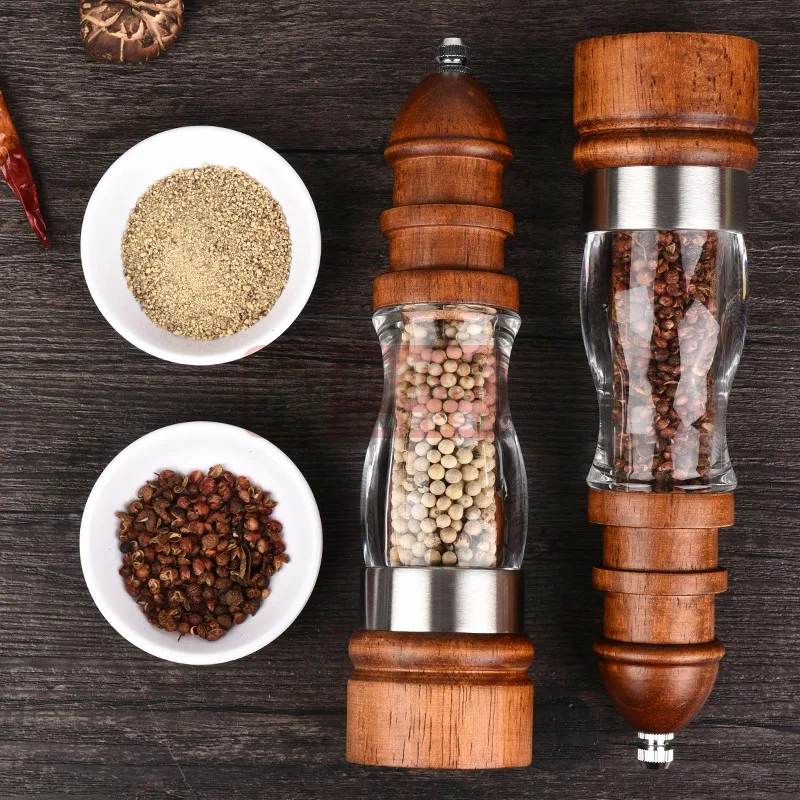 

Ceramic Core Seasoning Bottle Kitchen Tool Acrylic Grinder Pepper Grinder Manual Pepper Grinder