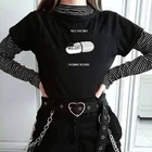 Женская футболка в готическом уличном стиле Going to Space, модная повседневная футболка из 100% хлопка с круглым вырезом и коротким рукавом