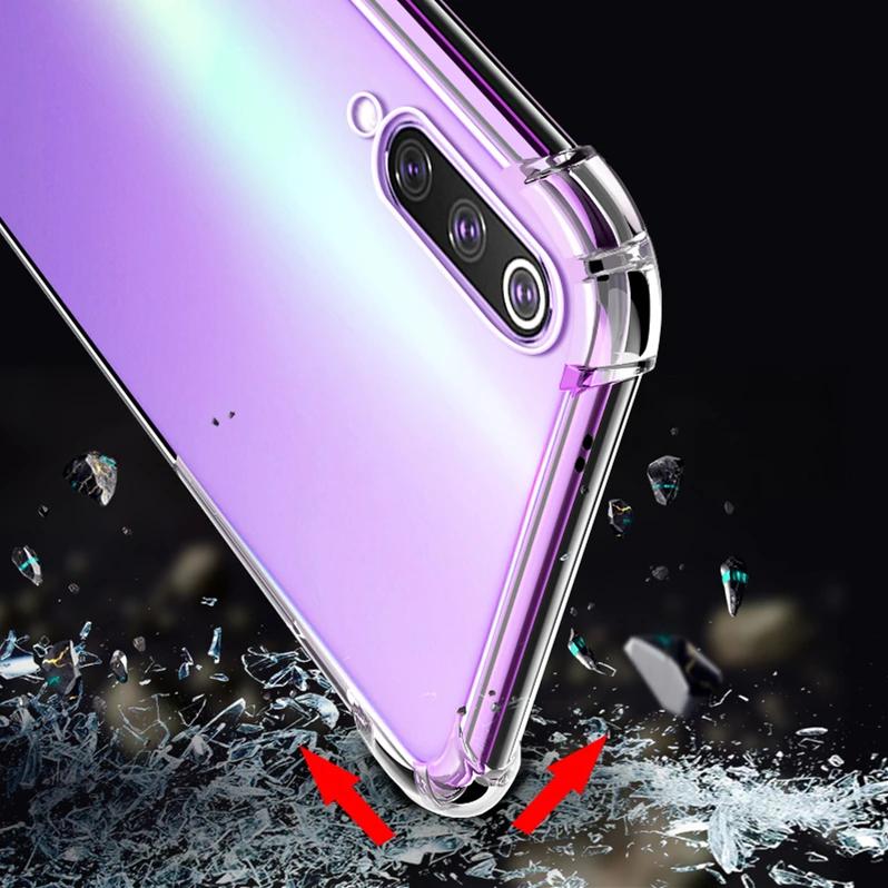 Подушка безопасности Прозрачный Мягкий ТПУ силиконовый чехол для телефона Xiaomi mi