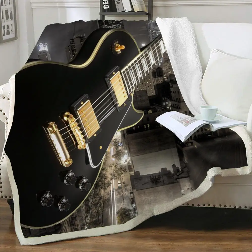

Тонкое одеяло NKNK для гитары, прямоугольное покрывало для детской комнаты, покрывало в винтажном стиле с изображением животных