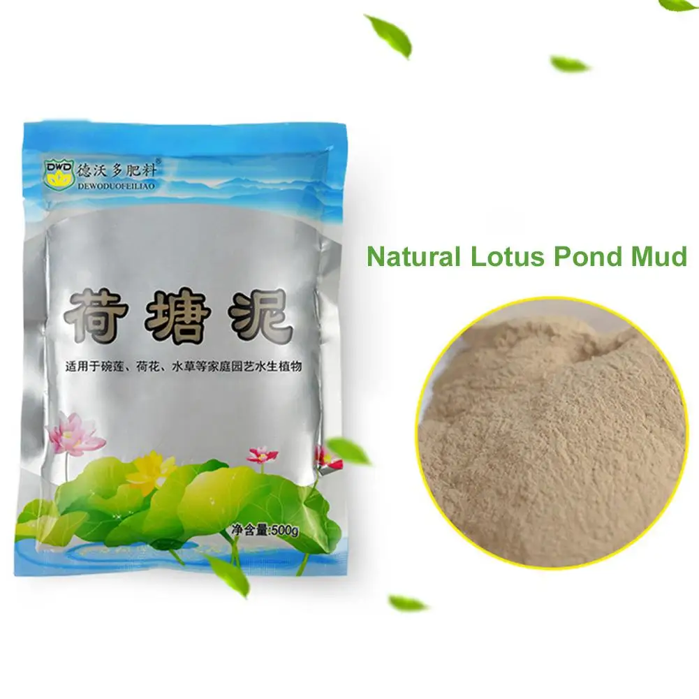 

500g Natural Lotus Pond Mud Water Lily Planting Silt Garden Fertile Bonsai Flower Nutrient Soil For Aquatic Plant Cultivation