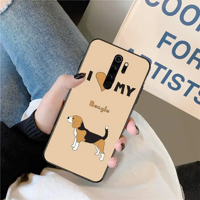 HPCHCJHM I love my собаки Бигль Bling Cute чехол для телефона Redmi Note 8 8A 7 6 6A 5 5A 4 4X 4A Go Pro Plus Prime |