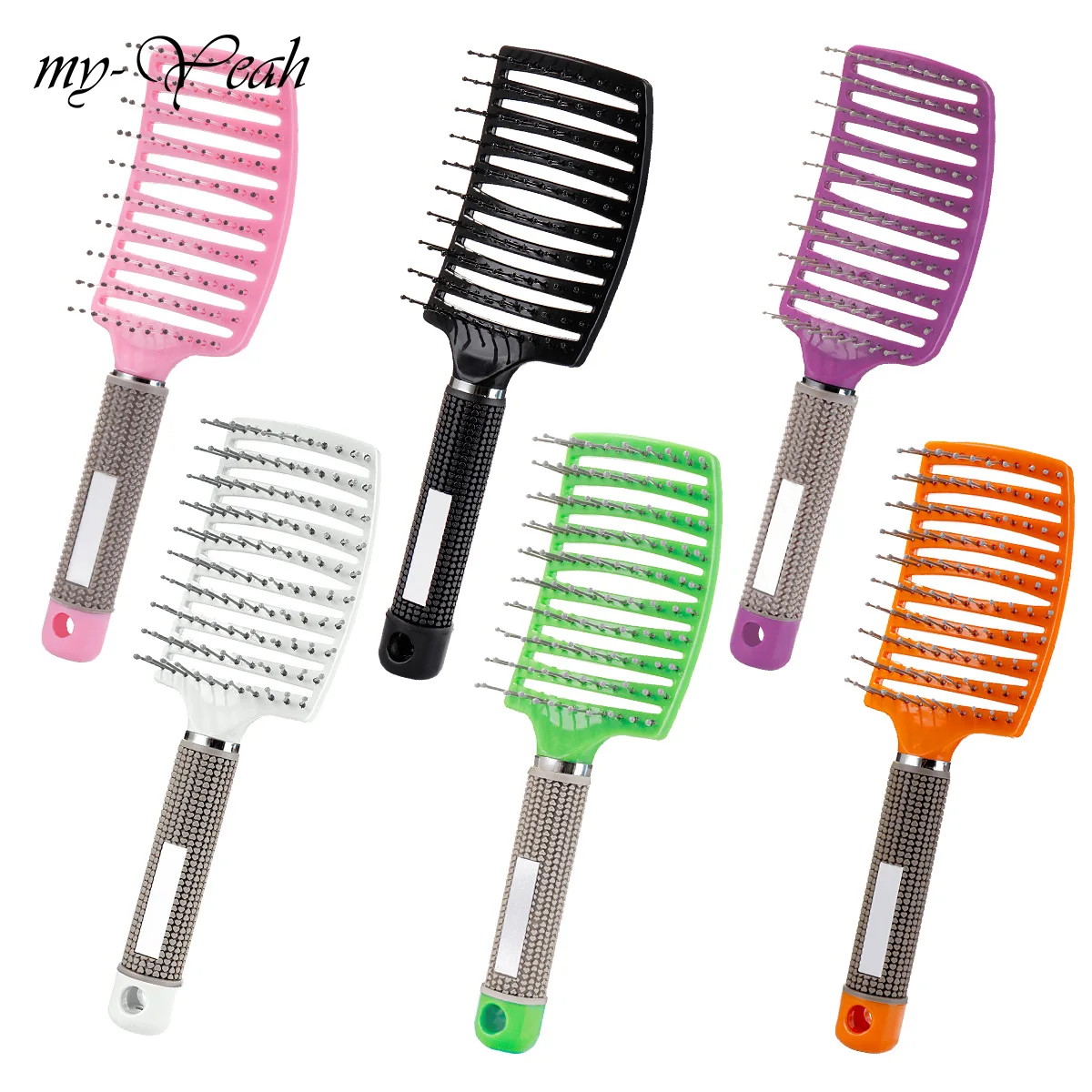1 шт 6 цветов для волос расческа Антистатическая Массажная дома Применение