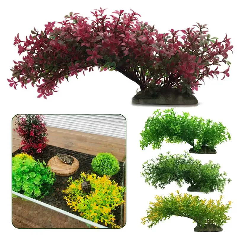

Artificial Aquarium Plant Decoration Fish Tank Submersible Flower Grass Ornament Decor For Aquarium Underwater Plant