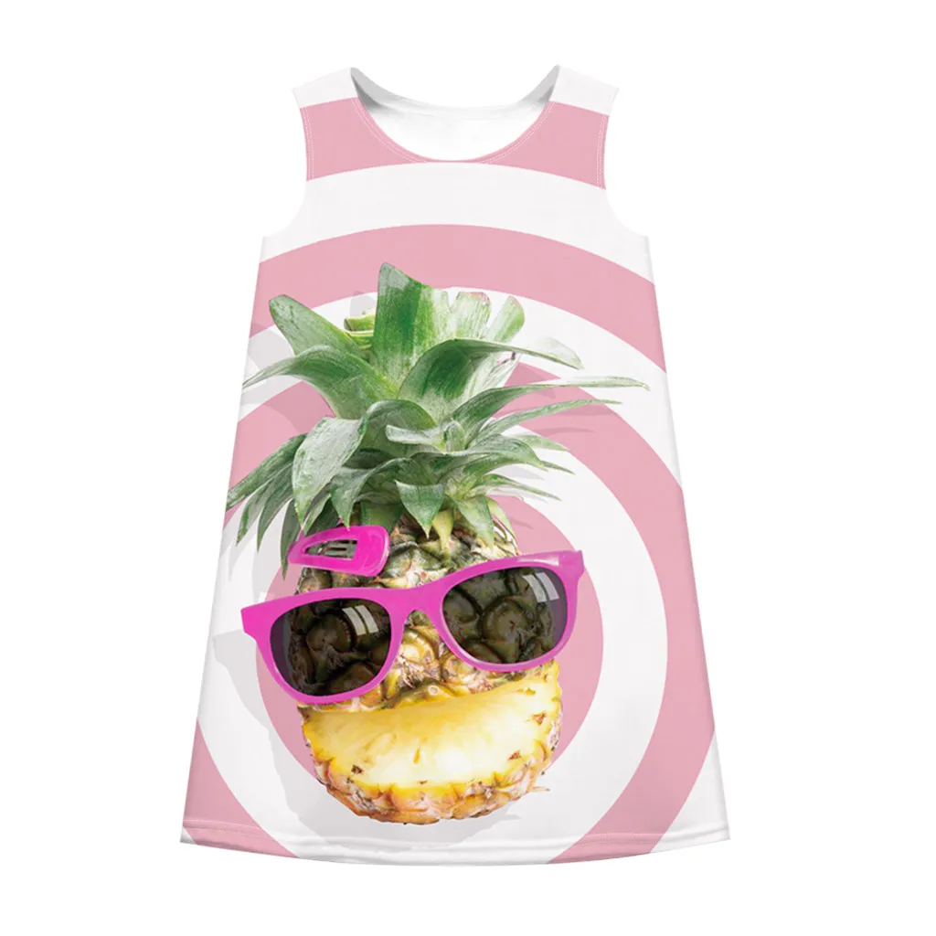 Футболка для девочек-подростков без рукавов с цветочным рисунком и 3D цифровым