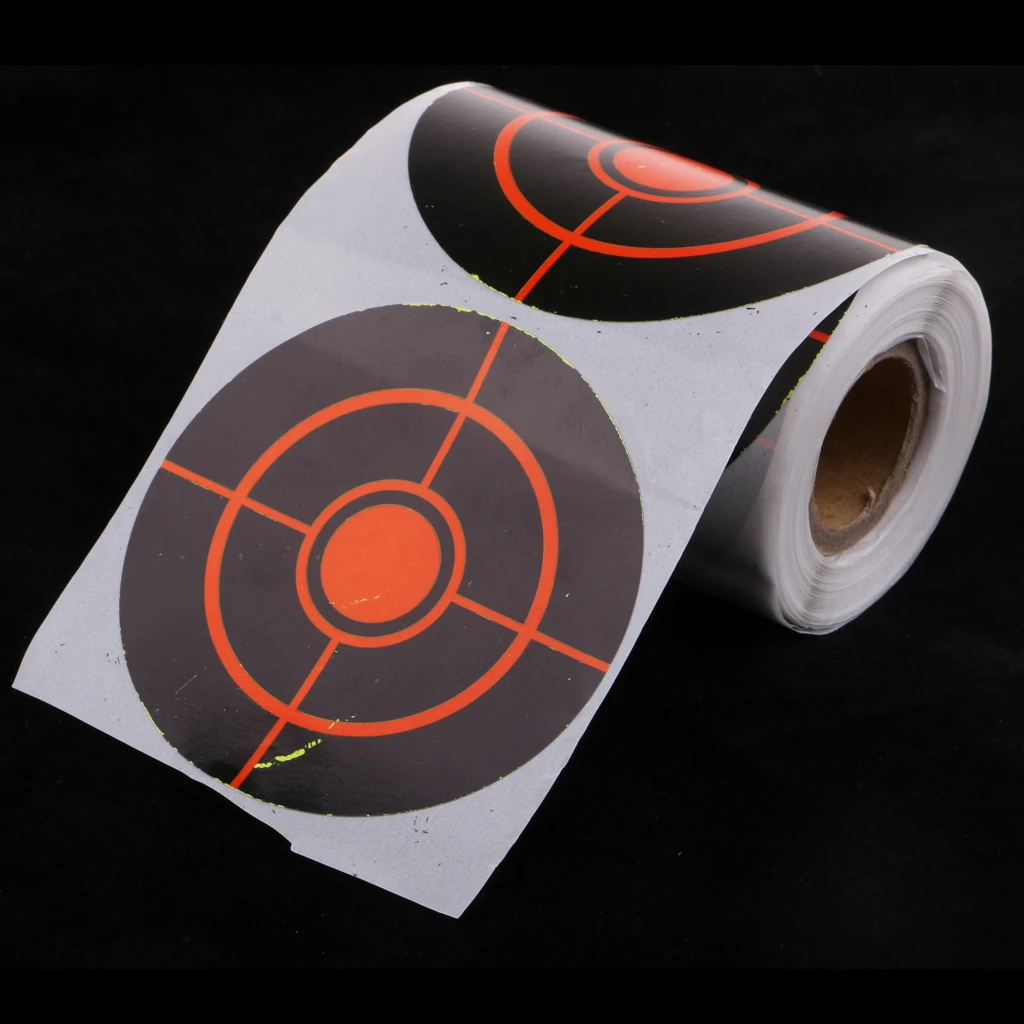 100 шт. черно красные наклейки для стрельбы 3 &quotклейкая Бумага целевые показатели