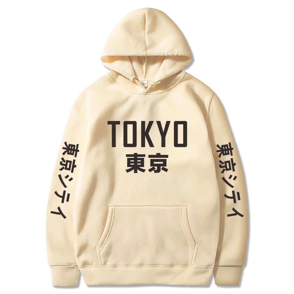 

New Arrival Cool Tokyo City Print Pullover Harajuku Hoodies Hip Hop Fleece Men Women Fashion Hoodie Sweatshirt Male