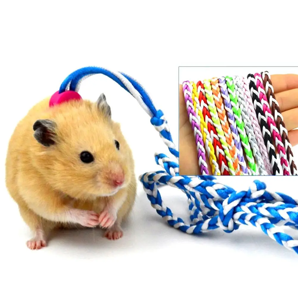 Высокое качество ручной вязки Тяговый канат для белки поводок хомячка маленький