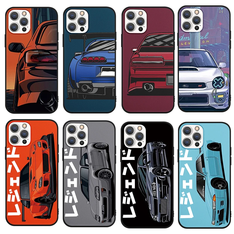 JDM Tokyo Drift спортивный автомобиль мужской чехол для телефона iPhone 13 12 mini 11 Pro Max 13pro XS MAX