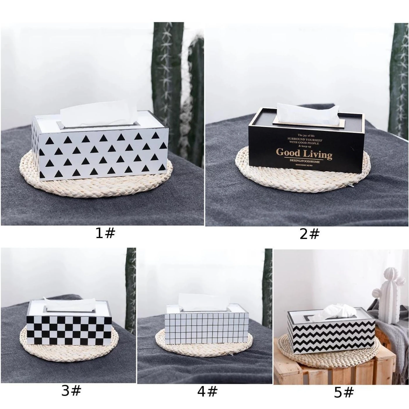 Wood Tissue Box Home Bathroom Toilet Paper Napkins Holder Car Storage Bags | Дом и сад