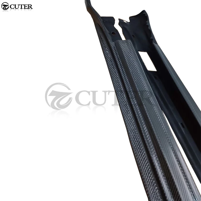 Новейшая 971 углеродная волоконная боковая юбка фартук для Porsche Panamera комплект