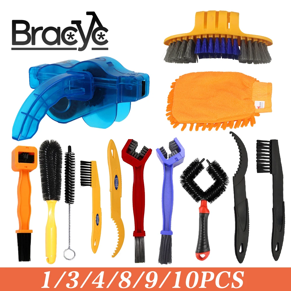 Портативный очиститель цепи велосипеда набор для чистки шоссейного скребок