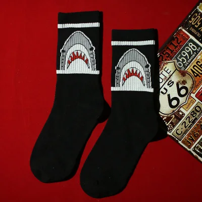 Black Shark Epous, новинка года, носки не беспокоить, забавные Игровые Носки, нескользящие носки с подушками, подарок для мужчин - Цвет: Black Shark
