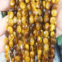natural stone crystal tiger eye aventurine jewelry making 68mm oval egg shaped loose beads for diy bracelet necklace parts 15