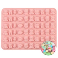 silicone fudge mold non stick candy mold cake baking tools lion bear animals for candychocolateicefudgeresinjelly diy
