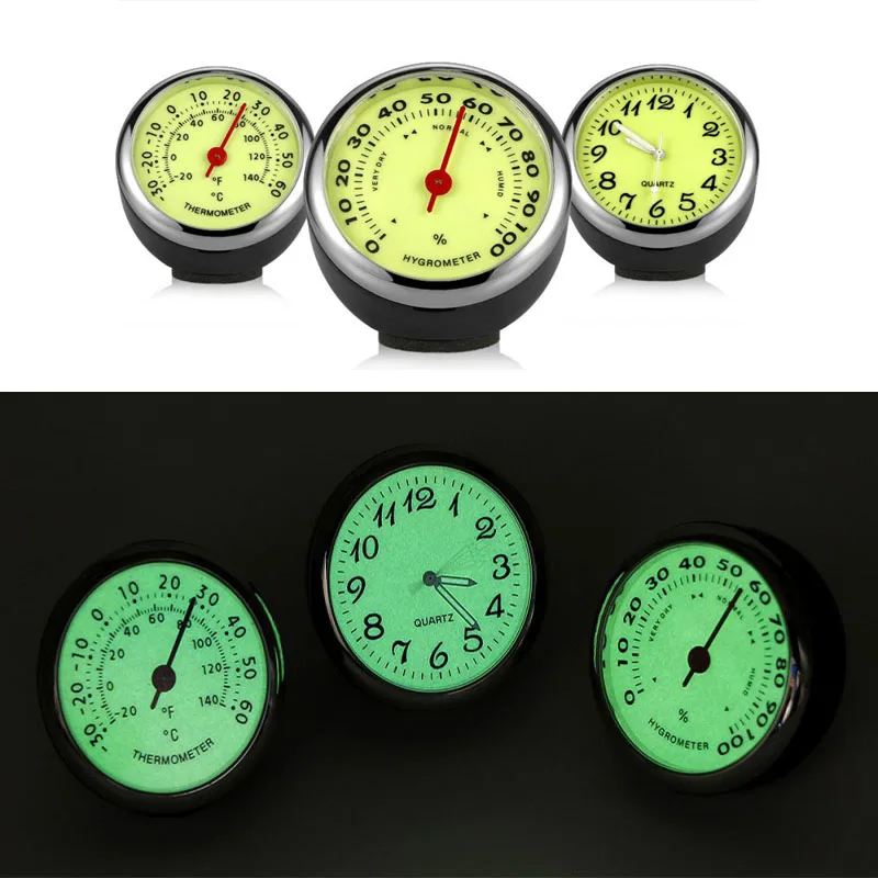 

Car Clock Thermometer Electronic Watch Hygrometer Quartz Clocks High Temperature Resistant Ornament Accessories Gifts