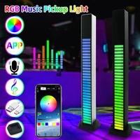 rgb led light bar sound control app colorful atmosphere lamp pickup rhythm light for car desktop bar game room decor strip light