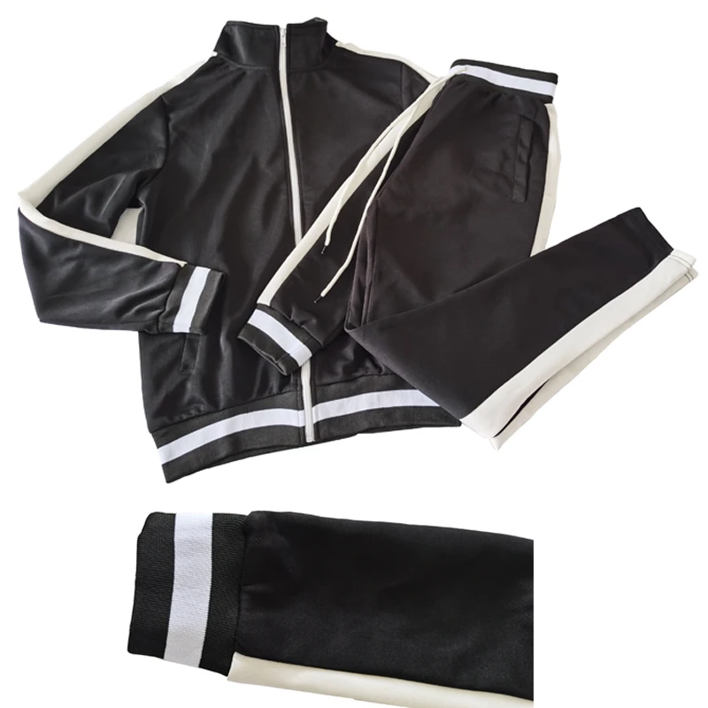 

2020 Hot Style Brand Men's Sets Spring And Autumn Casual Fashion Sports Men's Sets Zipper Collar Stitching Top Jacket And Pants
