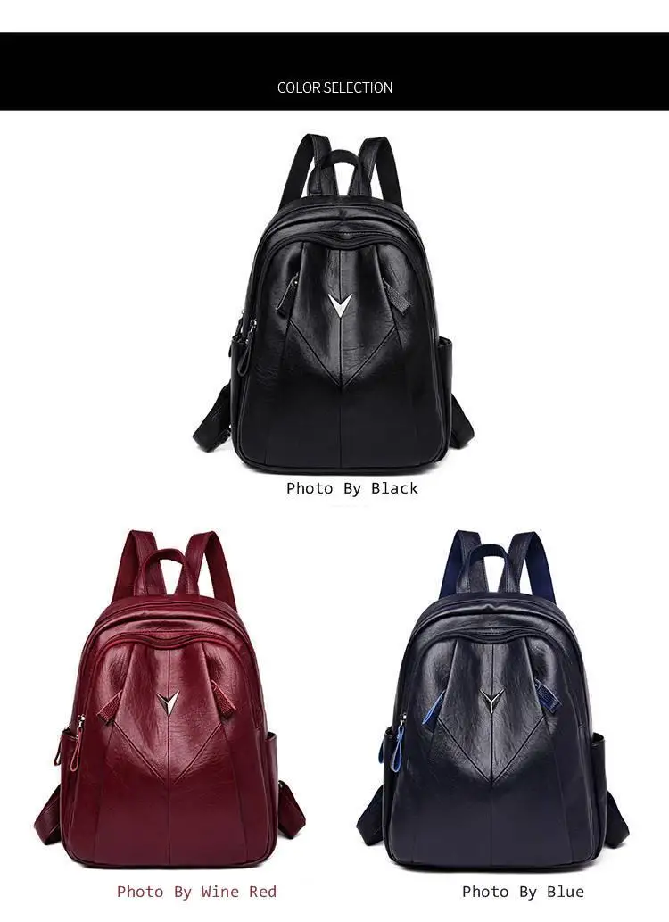New 2019 Backpack Women Ladies PU Leather Small Backpacks For Teenage Girls Female School Shoulder Bag Pack Mochila Feminina | Багаж и