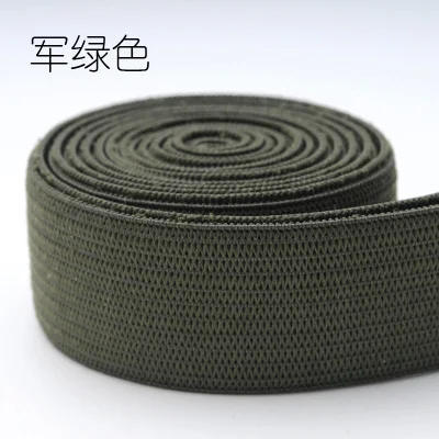 army green 2 см красочные нейлоновые эластичные банданы 20 мм Резиновая лента для одежды брюки сумки домашний текстиль Швейные принадлежности cделай сам 40 м 1 рулон - Цвет: army green