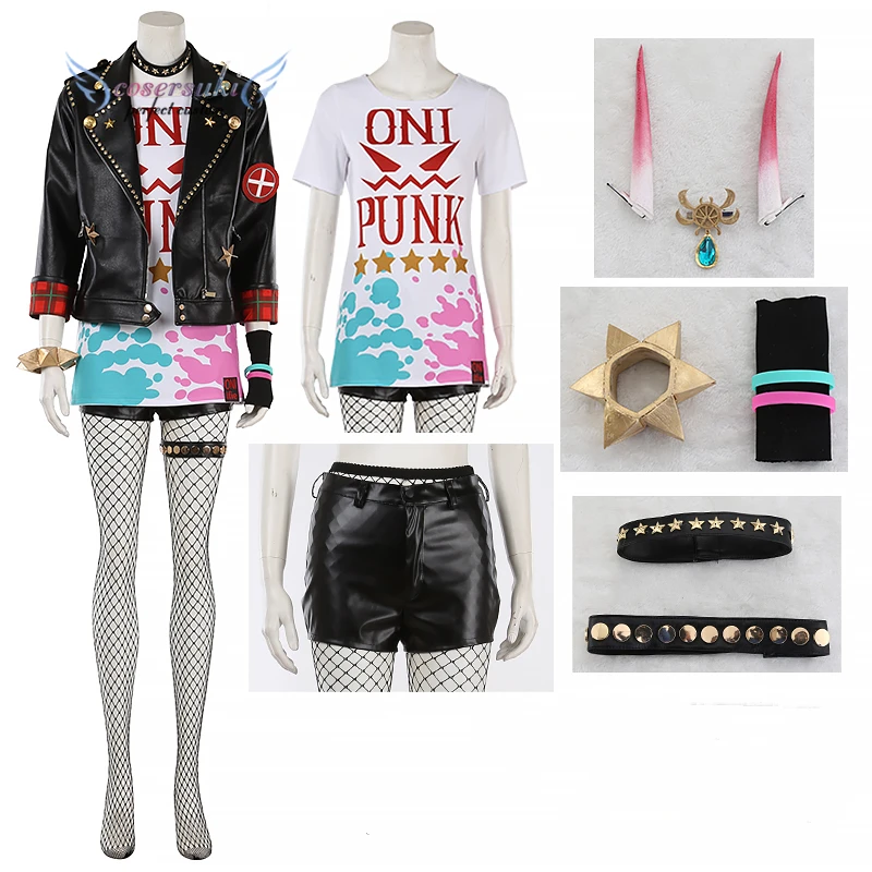 

Fate Fgo waltz Mash Kyrielight Shuten Douji 5th Anniversary Cosplay Carnaval Costume Halloween Christmas Costume Full set Outfit