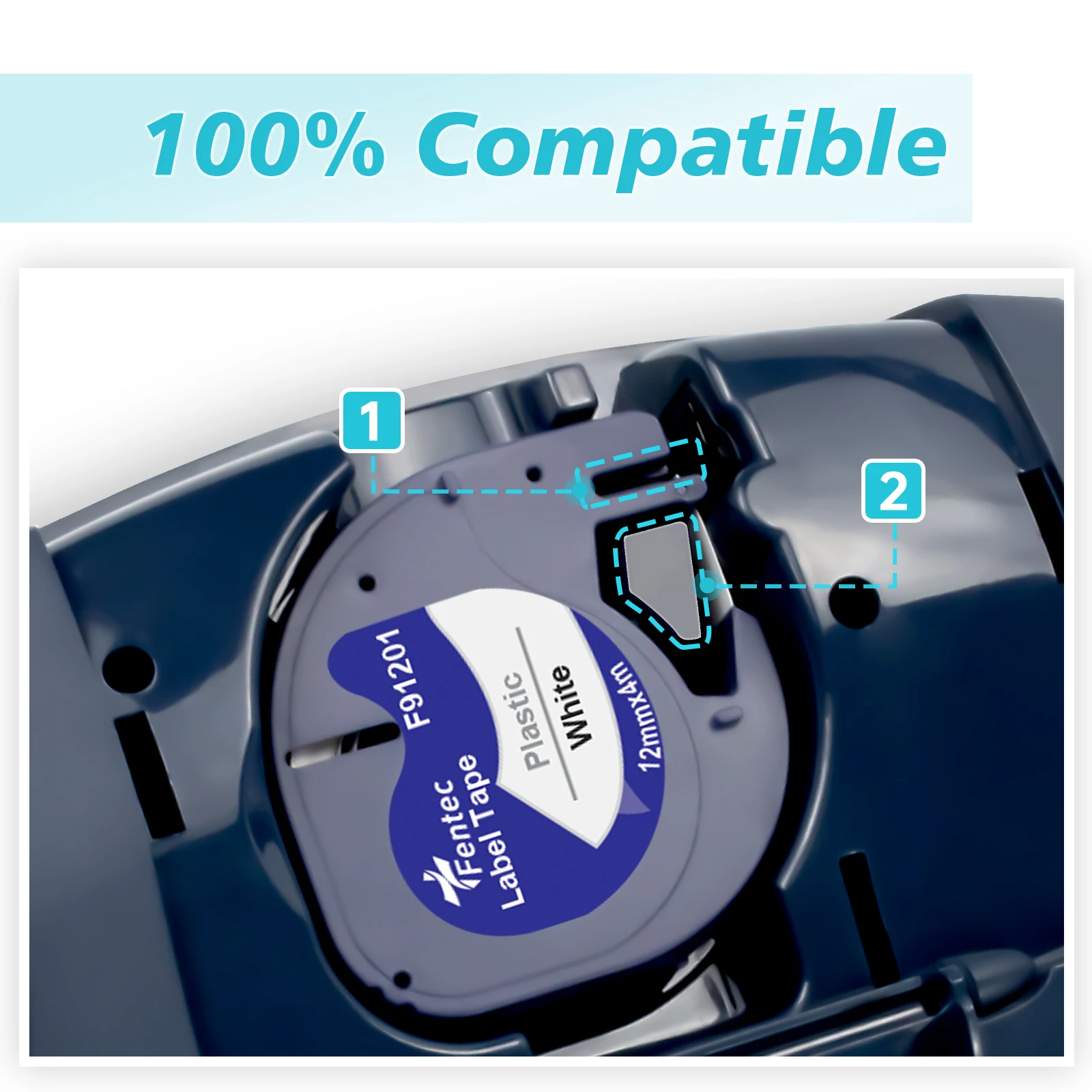 Пластмассовые этикетки Dymo LetraTag 12 мм 12267 91201 91200 91202 91203 91204 LT 91205 LT91201 для