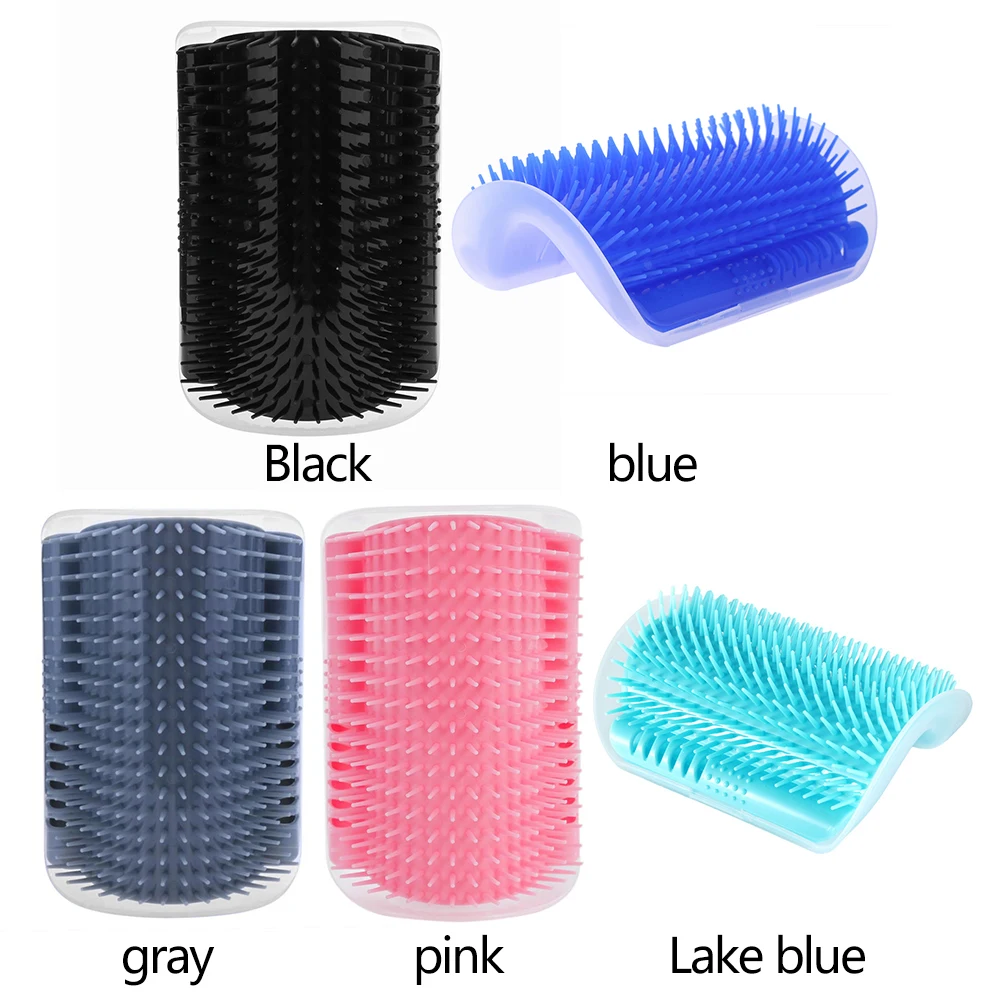 Pet Product For Cat Self Groomer Wall Brush Corner Massage Comb With Catnip Rubs with a Tickling | Дом и сад