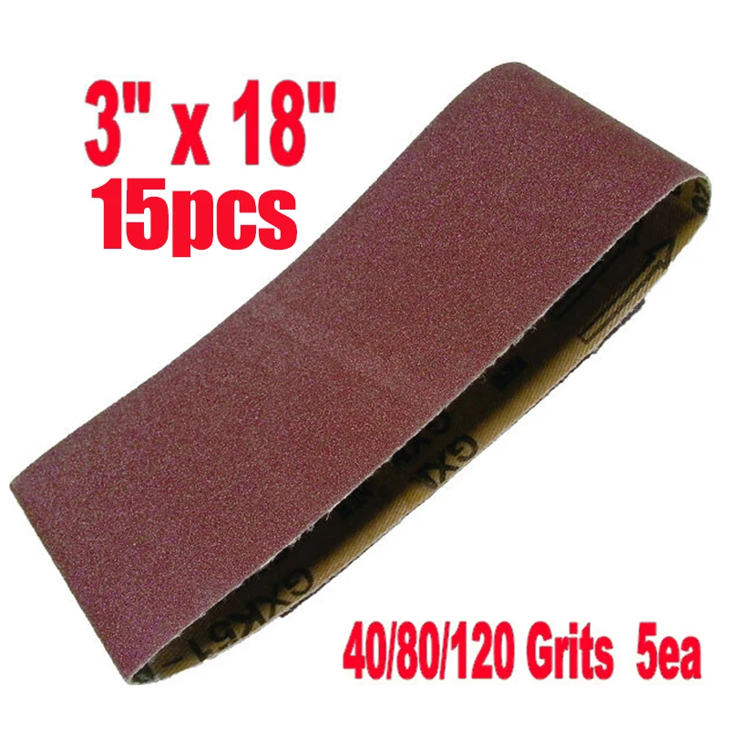 

Шлифовальные ленты 45x75 мм, Зернистость 40-120, 15 шт.