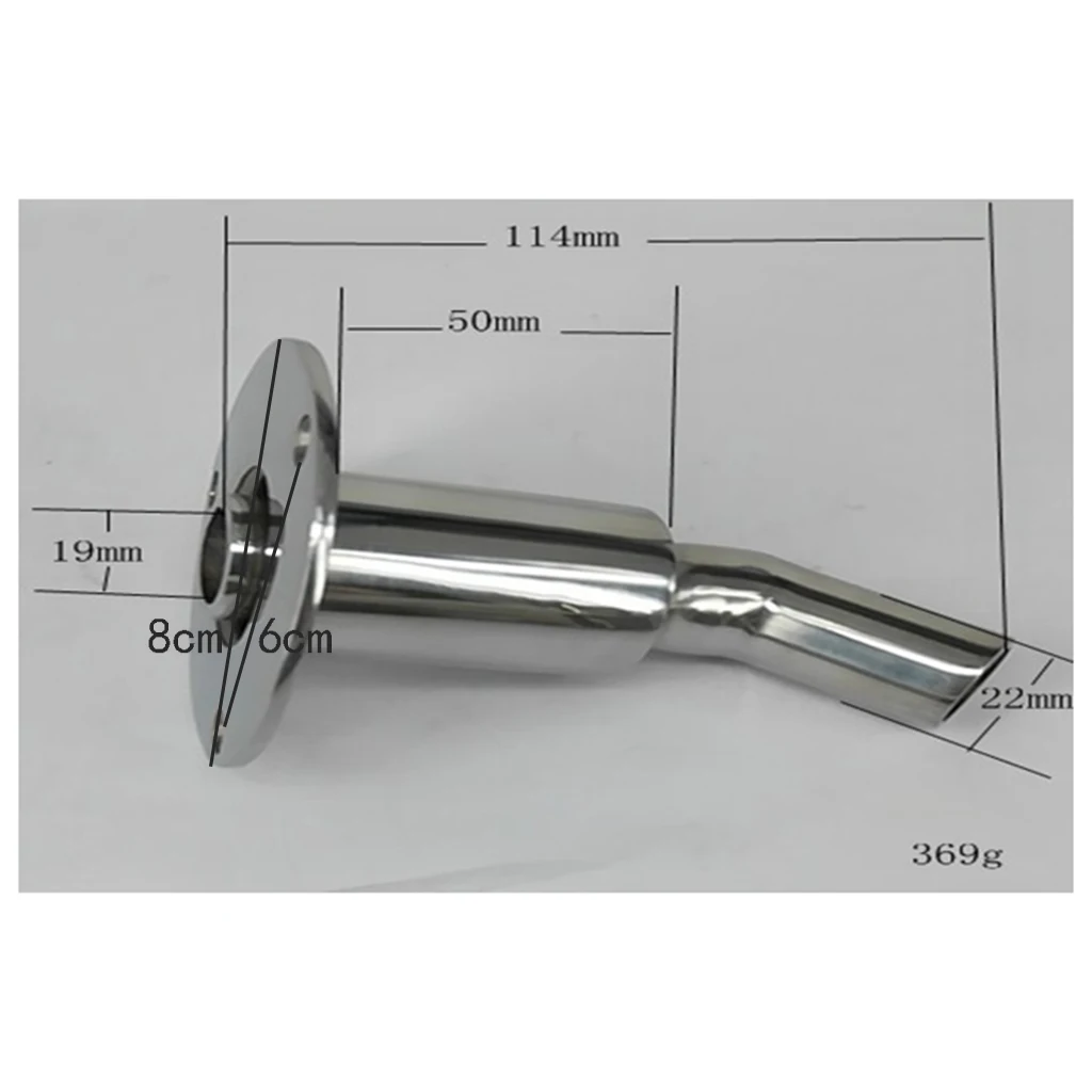 

Boat Thru Hull Plumbing Marine Stainless Steel 90 Degree Thru Hull Plumbing Fitting Hardware For 7/8" 22mm ID Hose Pipe